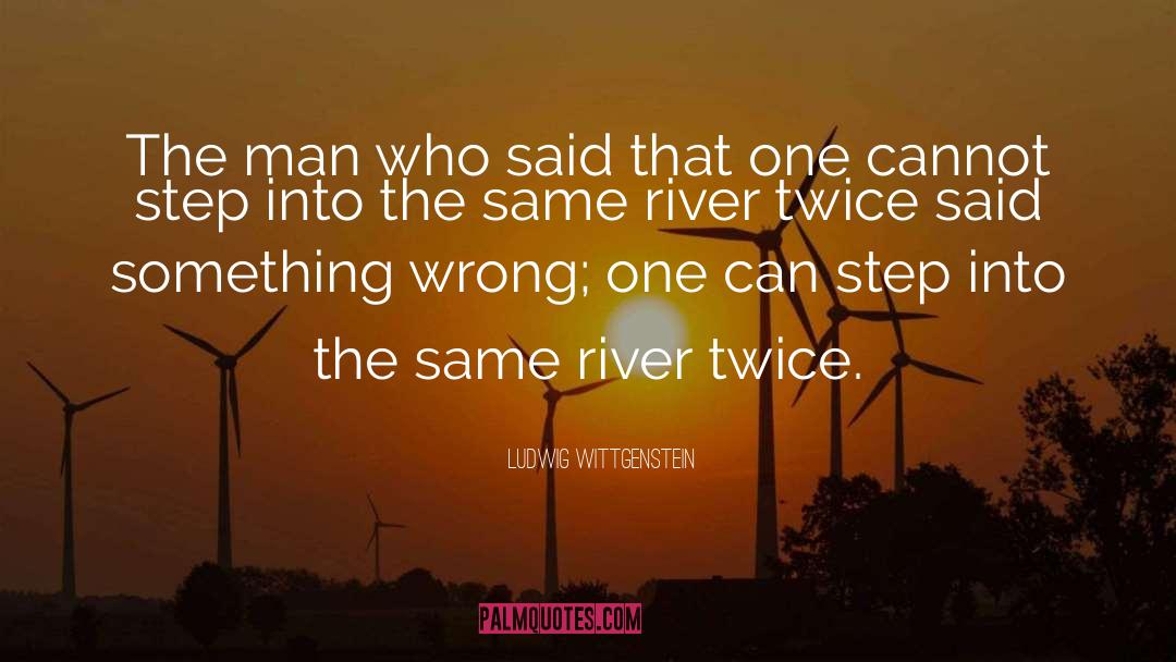 River quotes by Ludwig Wittgenstein