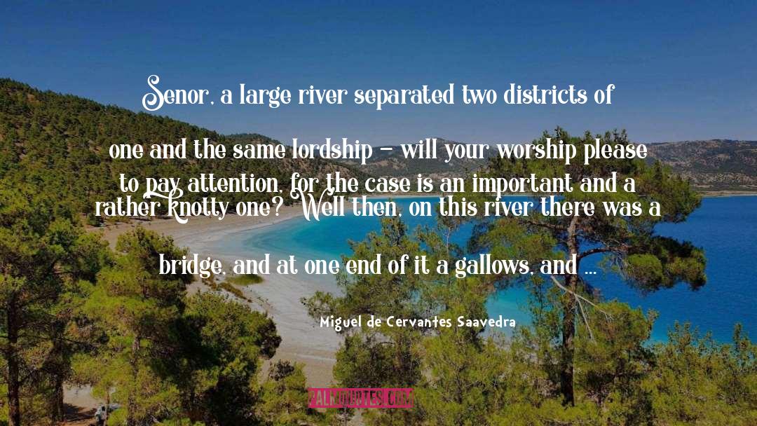 River quotes by Miguel De Cervantes Saavedra