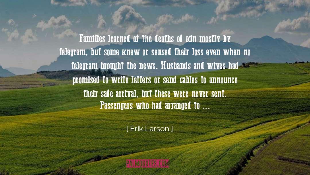Rms Lusitania quotes by Erik Larson