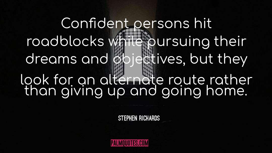 Roadblocks quotes by Stephen Richards