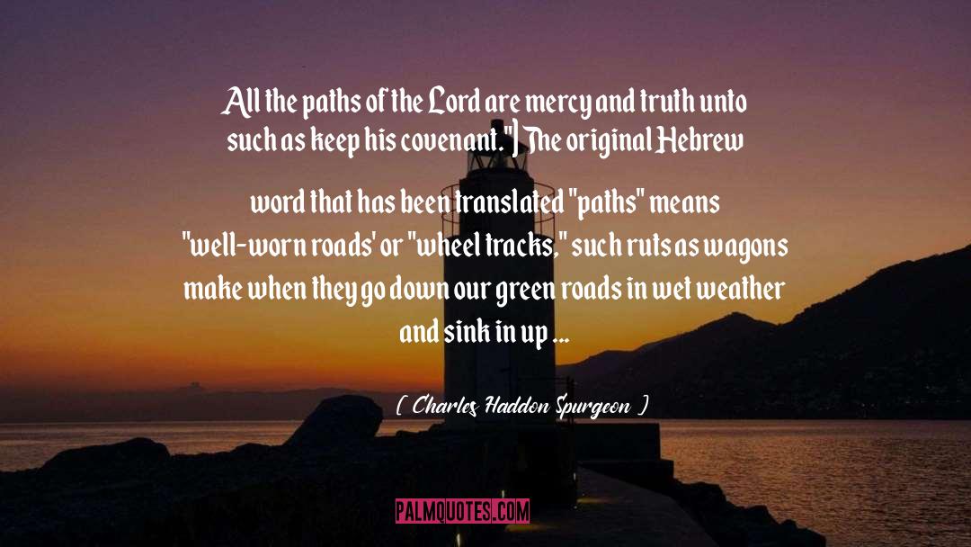 Roads And Journeys quotes by Charles Haddon Spurgeon