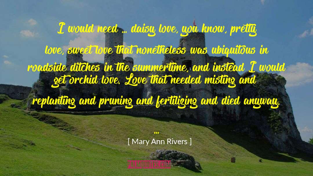 Roadside quotes by Mary Ann Rivers