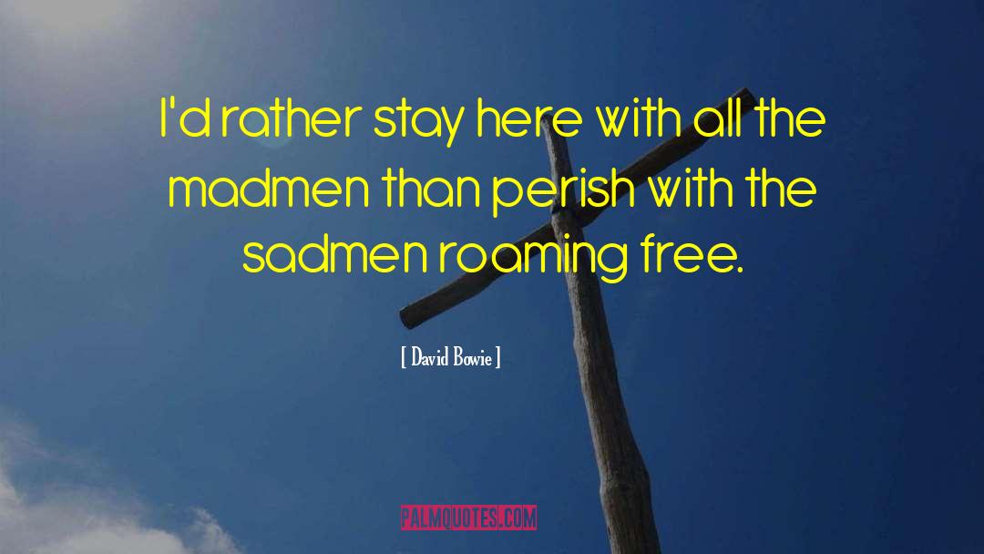 Roaming quotes by David Bowie