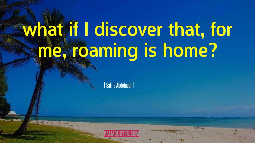 Roaming quotes by Salma Abdelnour