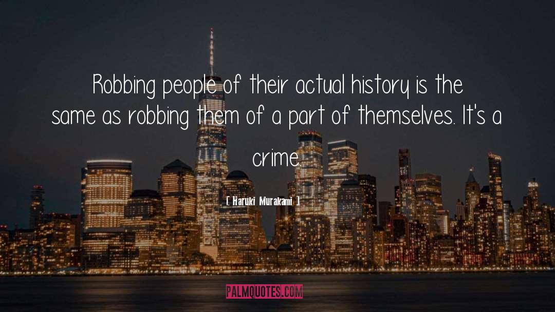 Robbing quotes by Haruki Murakami