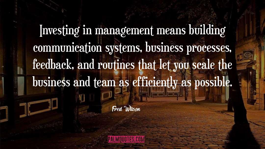 Rochester Property Management quotes by Fred Wilson