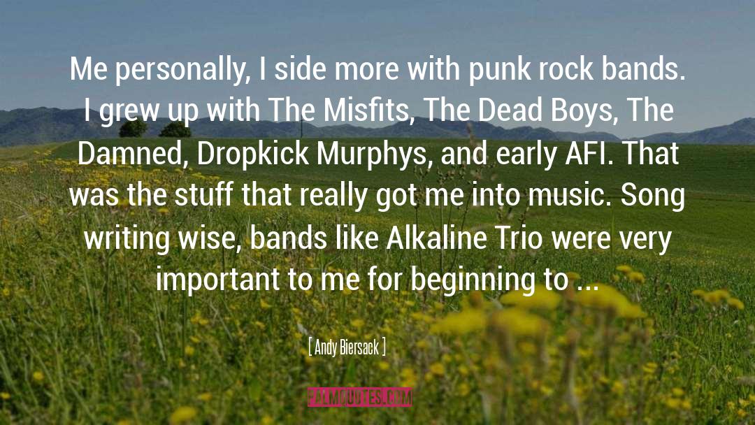 Rock Bands quotes by Andy Biersack