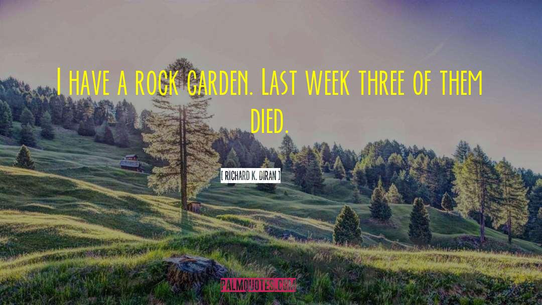 Rock Garden quotes by Richard K. Diran