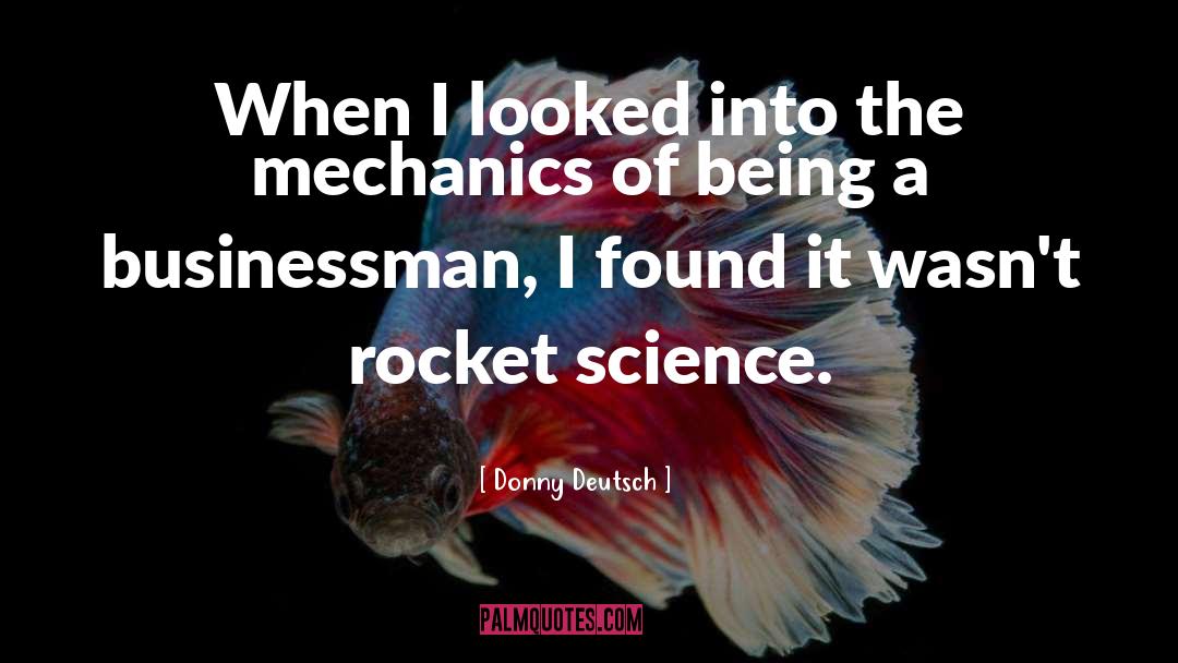 Rocket Science quotes by Donny Deutsch