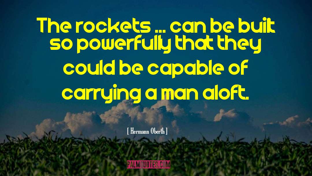 Rockets quotes by Hermann Oberth