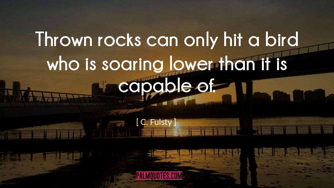 Rocks quotes by C. Fulsty