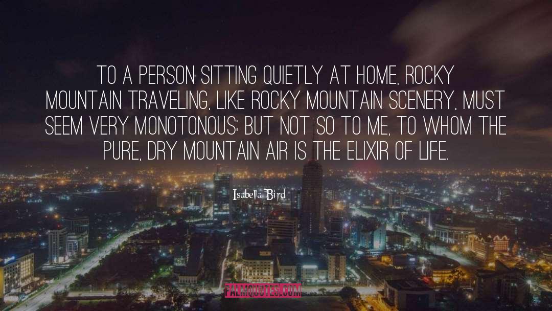 Rocky Mountain quotes by Isabella Bird