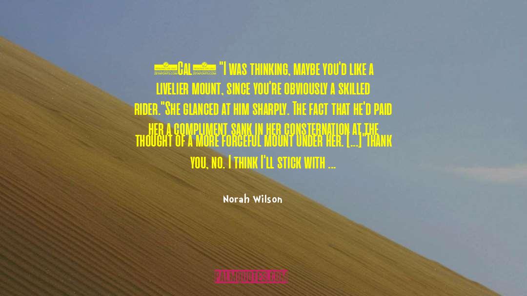 Rogue Rider quotes by Norah Wilson