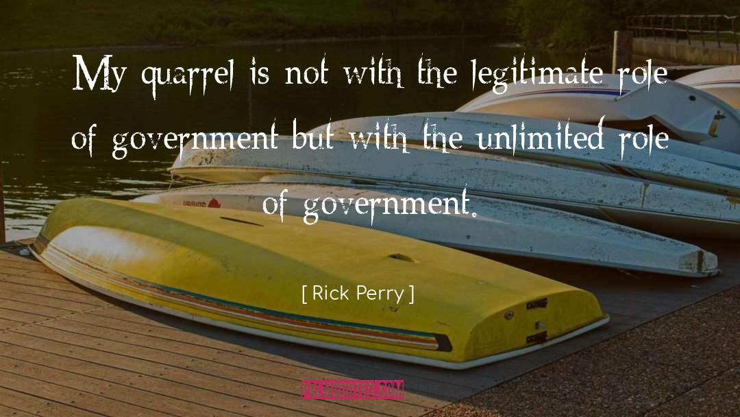 Role Of Government quotes by Rick Perry