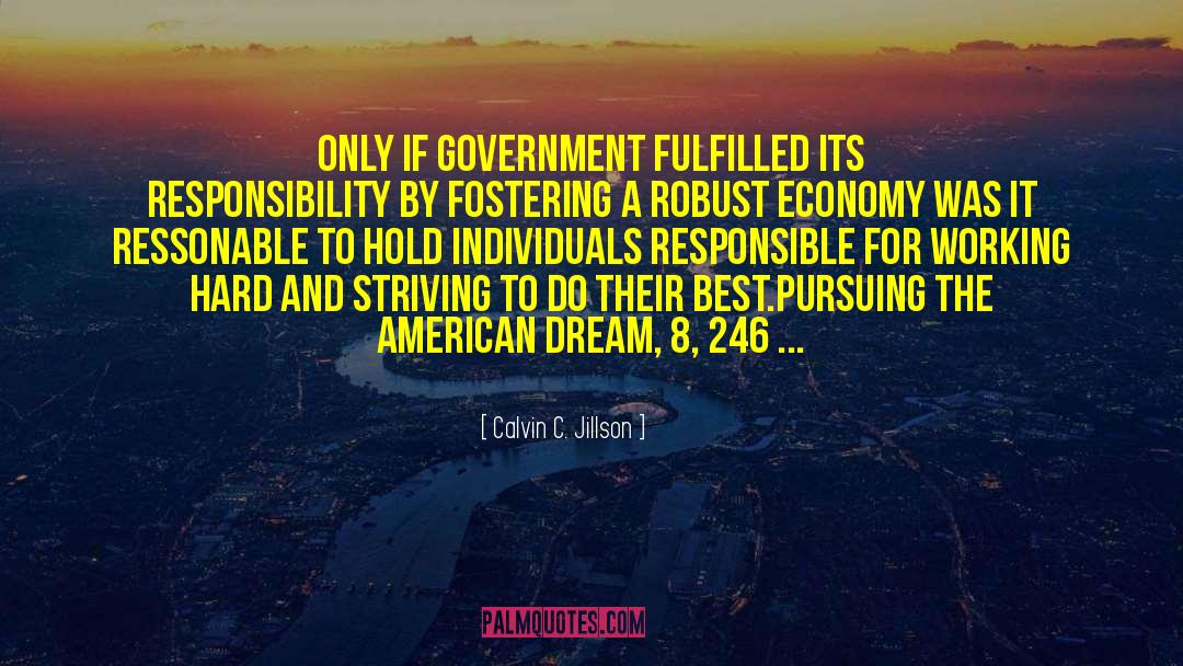 Role Of Government quotes by Calvin C. Jillson