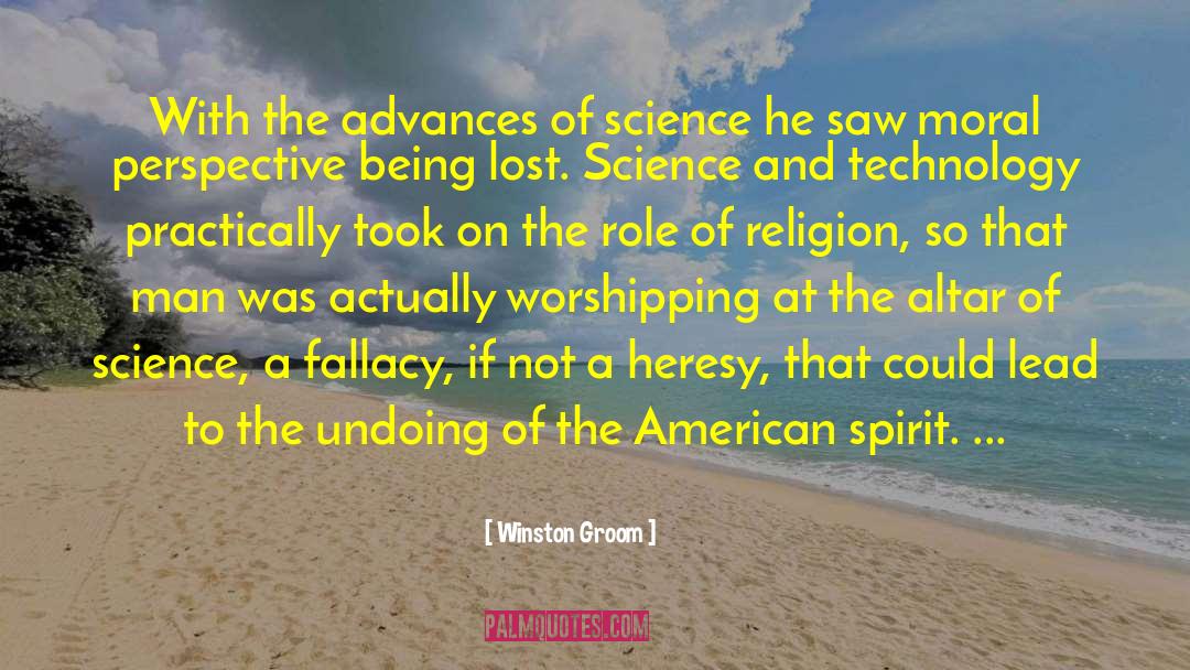 Role Of Religion quotes by Winston Groom