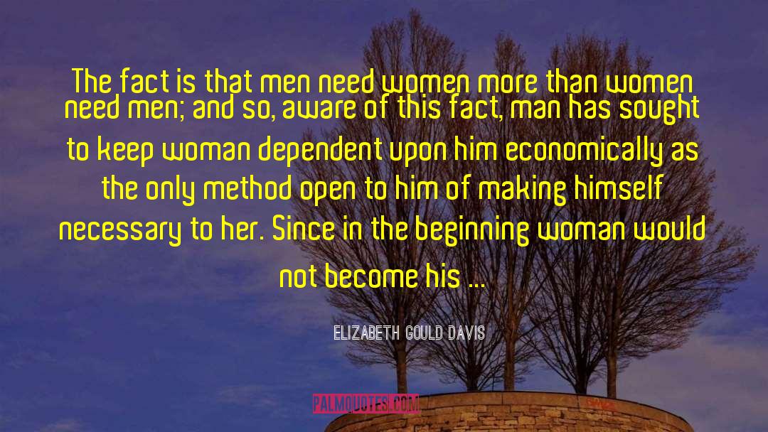 Role Of Women In Society quotes by Elizabeth Gould Davis