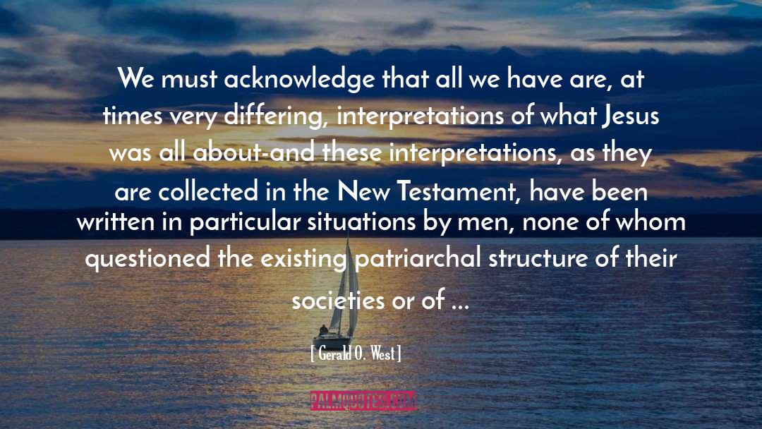 Role Of Women In Society quotes by Gerald O. West