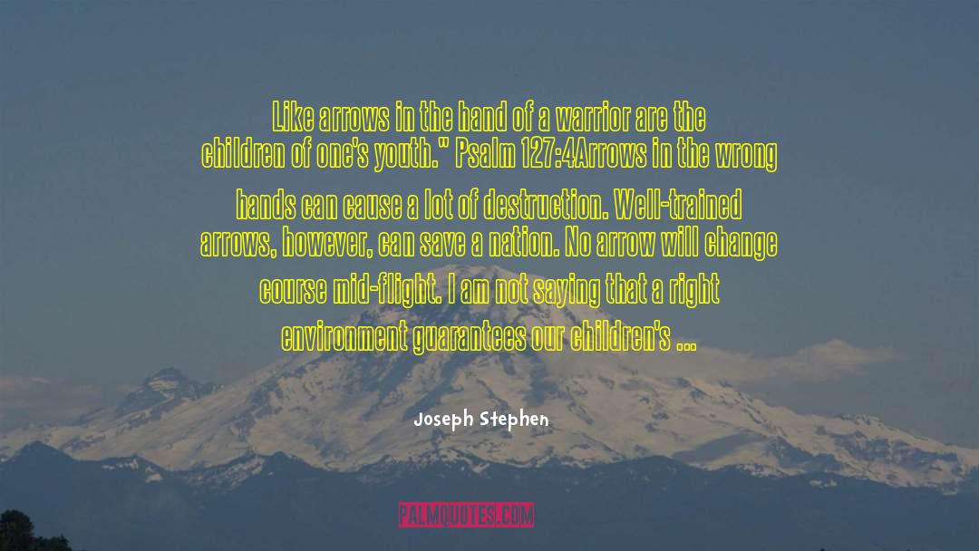 Role Of Youth In Nation Building quotes by Joseph Stephen