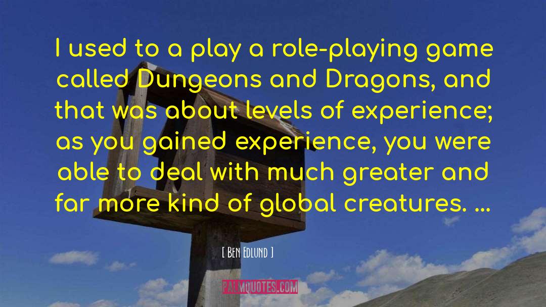 Role Playing Game quotes by Ben Edlund