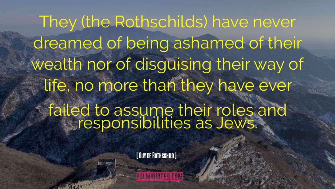 Roles And Responsibilities quotes by Guy De Rothschild
