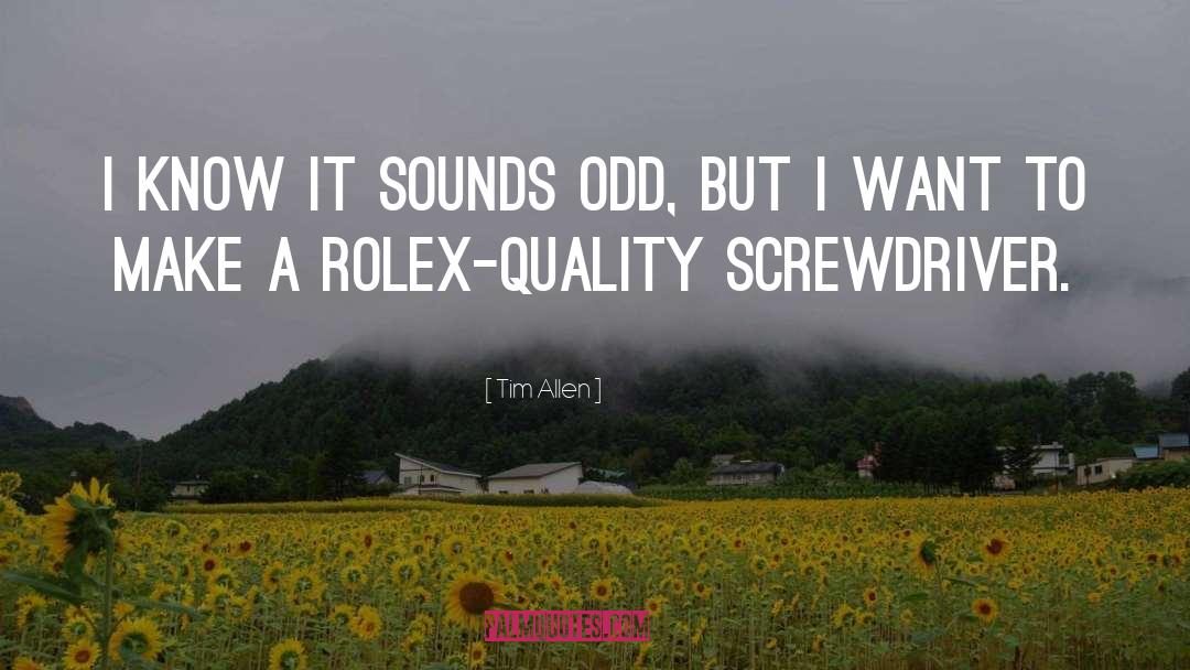 Rolex quotes by Tim Allen