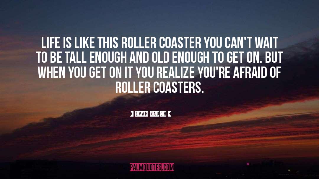 Roller Coasters quotes by Evan Rauch
