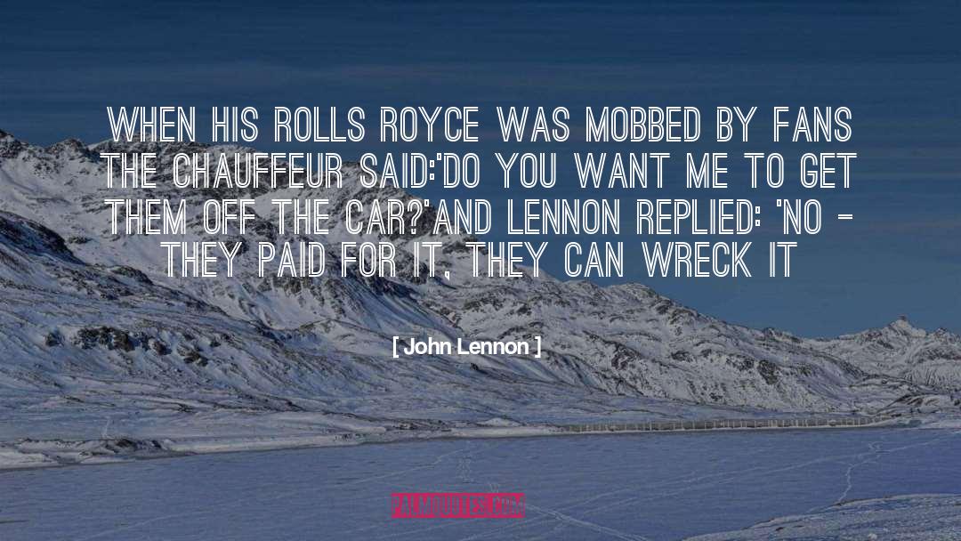 Rolls Royce quotes by John Lennon