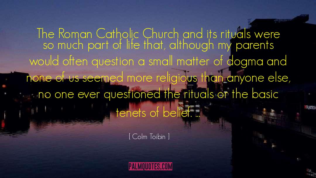 Roman Catholic Church quotes by Colm Toibin