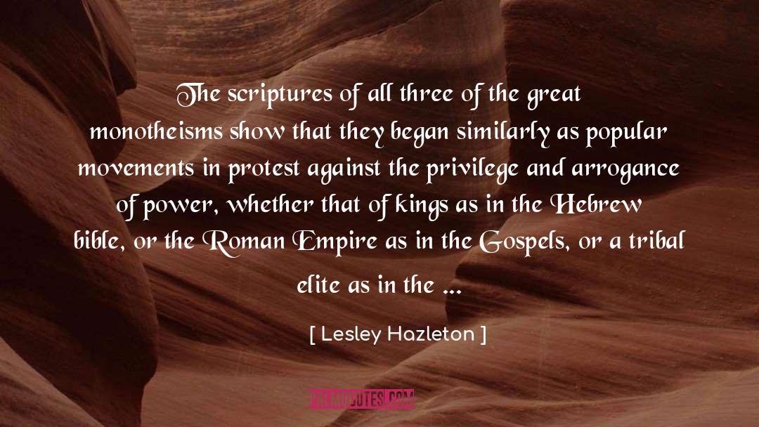 Roman Empire quotes by Lesley Hazleton
