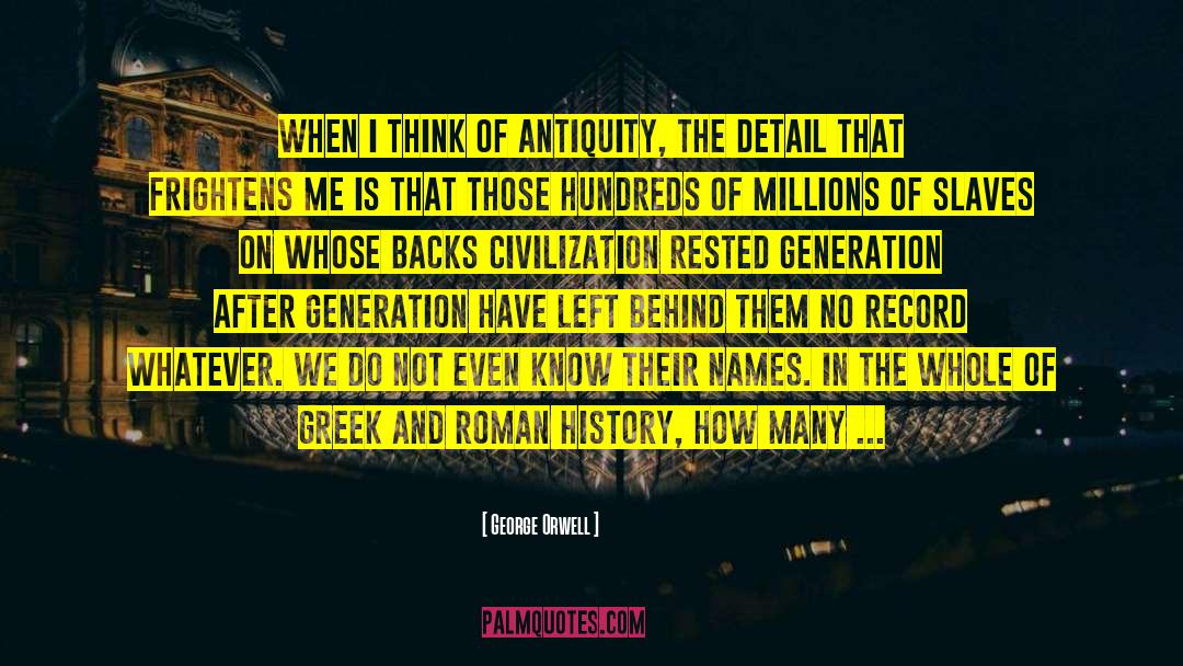 Roman History quotes by George Orwell