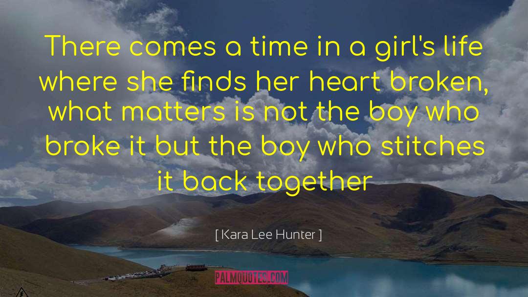 Romance Author quotes by Kara Lee Hunter