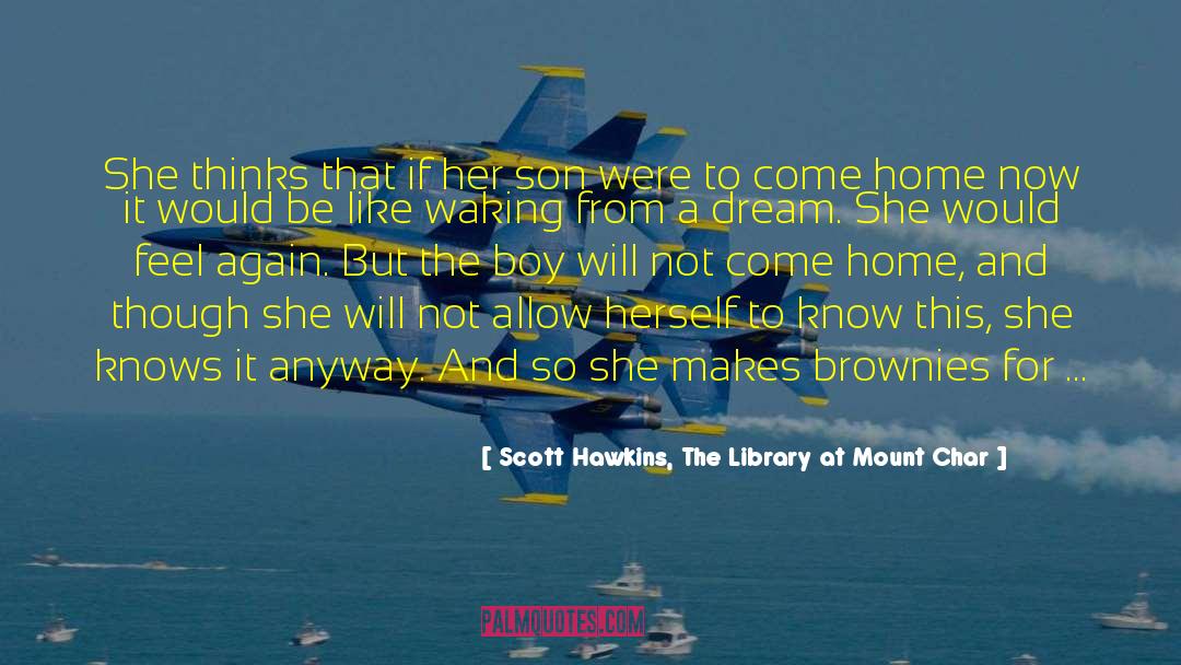 Romance Dream quotes by Scott Hawkins, The Library At Mount Char