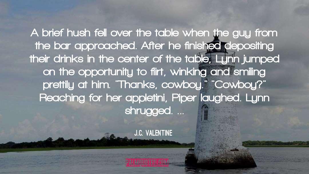 Romance Humor quotes by J.C. Valentine