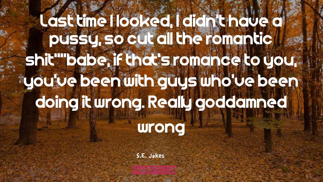 Romance Movies quotes by S.E. Jakes