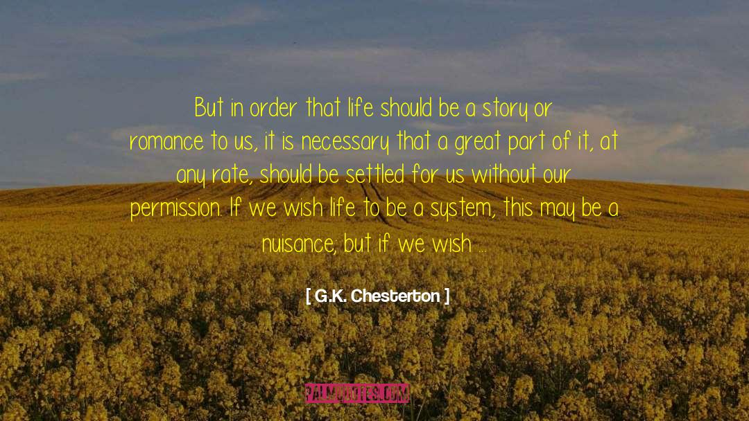 Romance Novel Books quotes by G.K. Chesterton