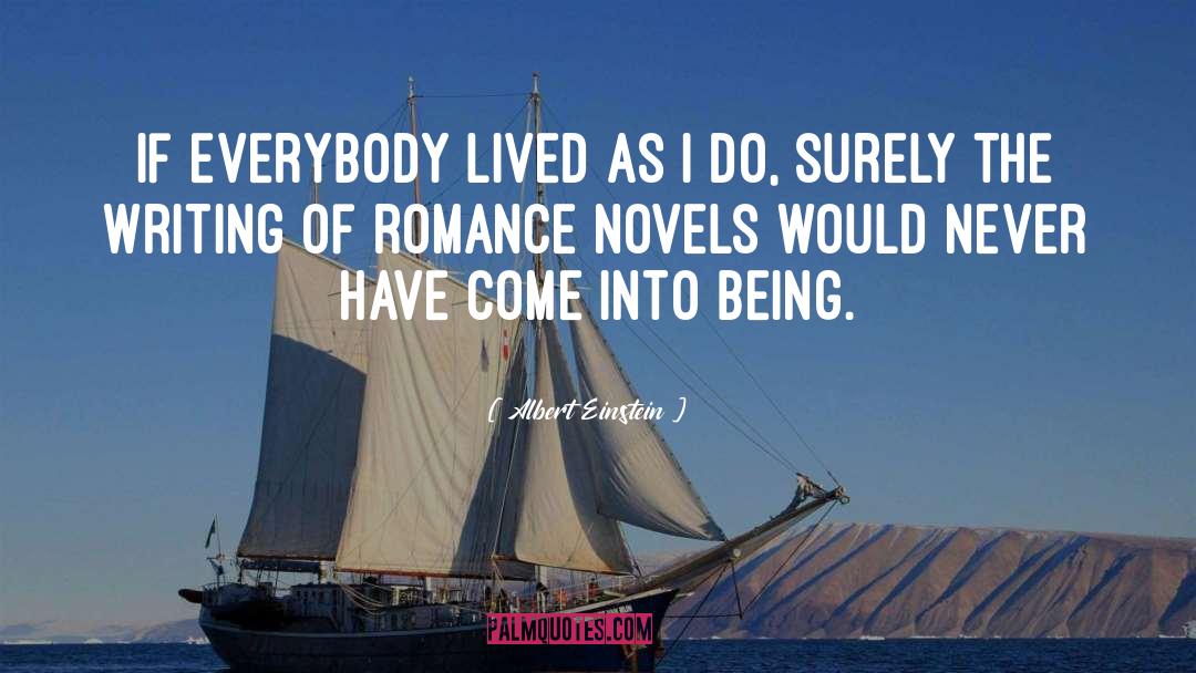 Romance Novel quotes by Albert Einstein