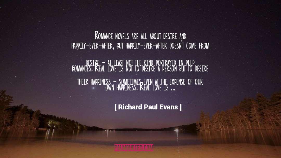 Romance Novels Fantasy Romance quotes by Richard Paul Evans