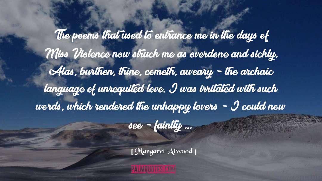 Romance Poems quotes by Margaret Atwood