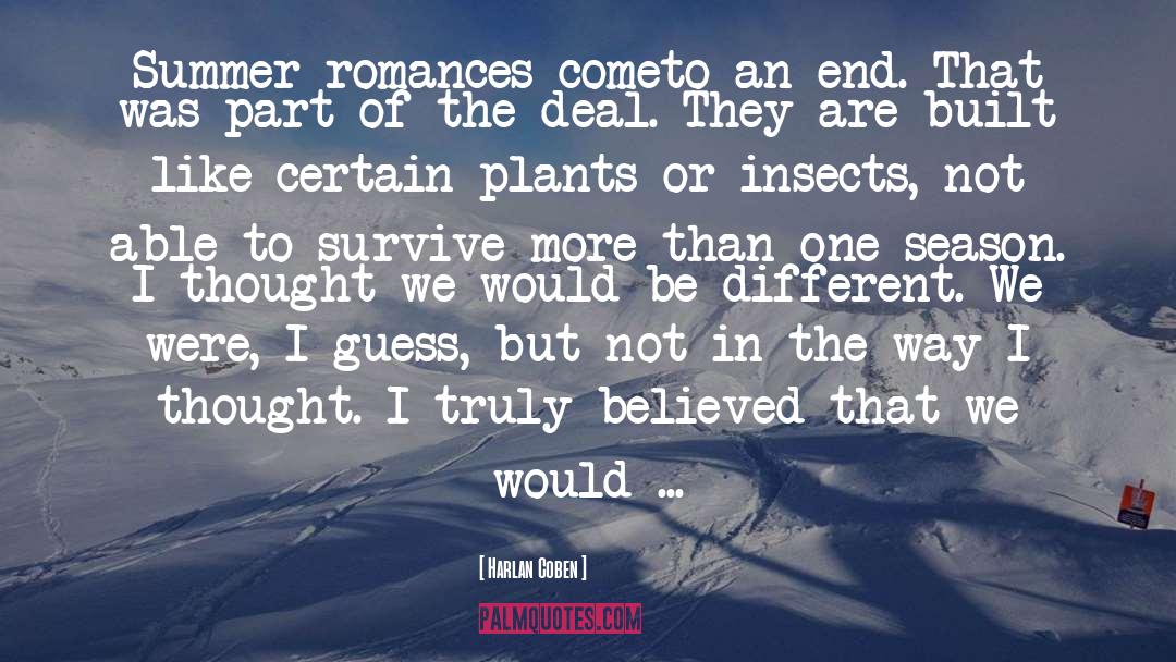 Romances quotes by Harlan Coben