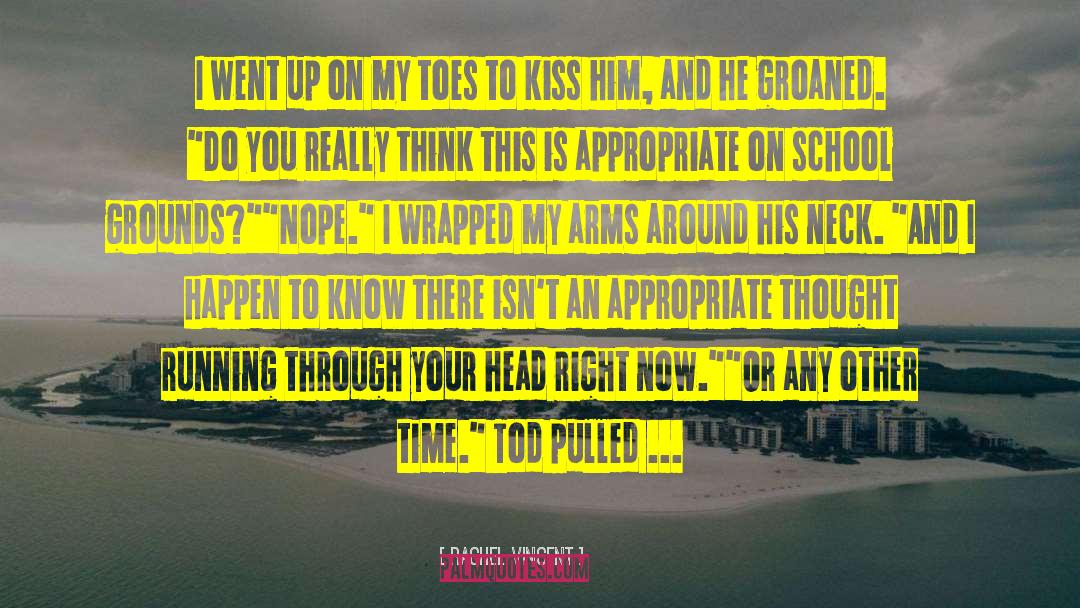 Romantic Kiss quotes by Rachel Vincent
