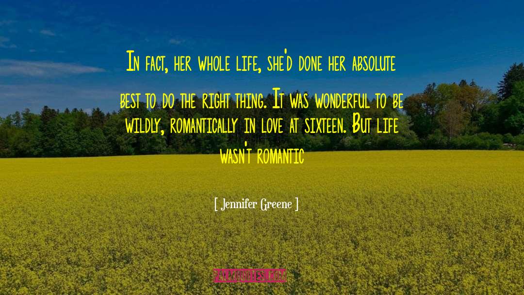 Romantic Life quotes by Jennifer Greene