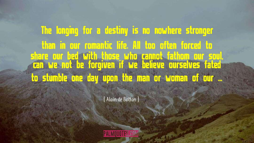 Romantic Lines quotes by Alain De Botton