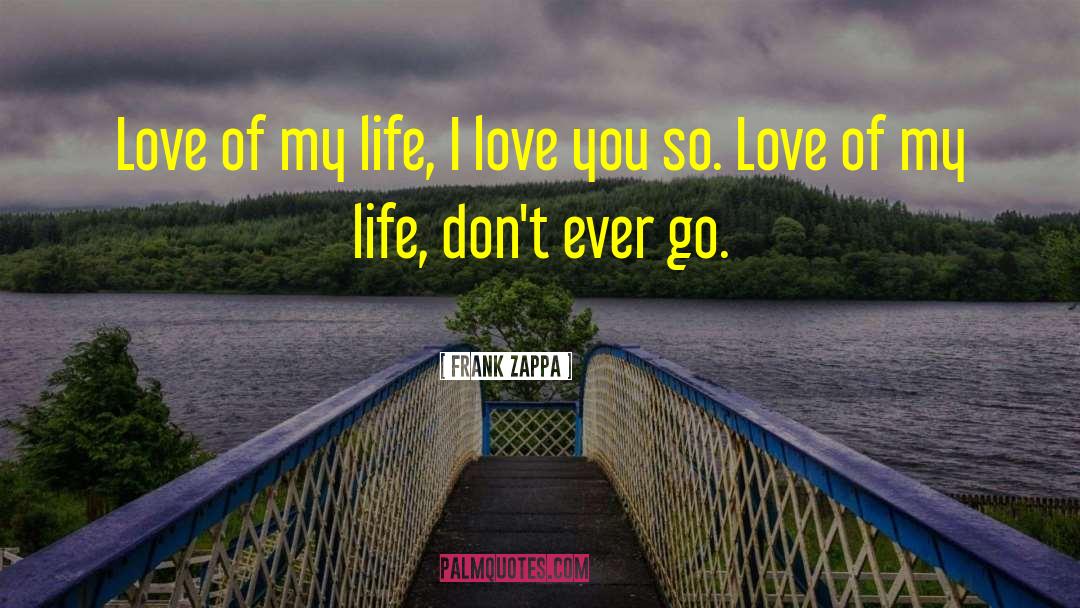 Romantic Love You quotes by Frank Zappa