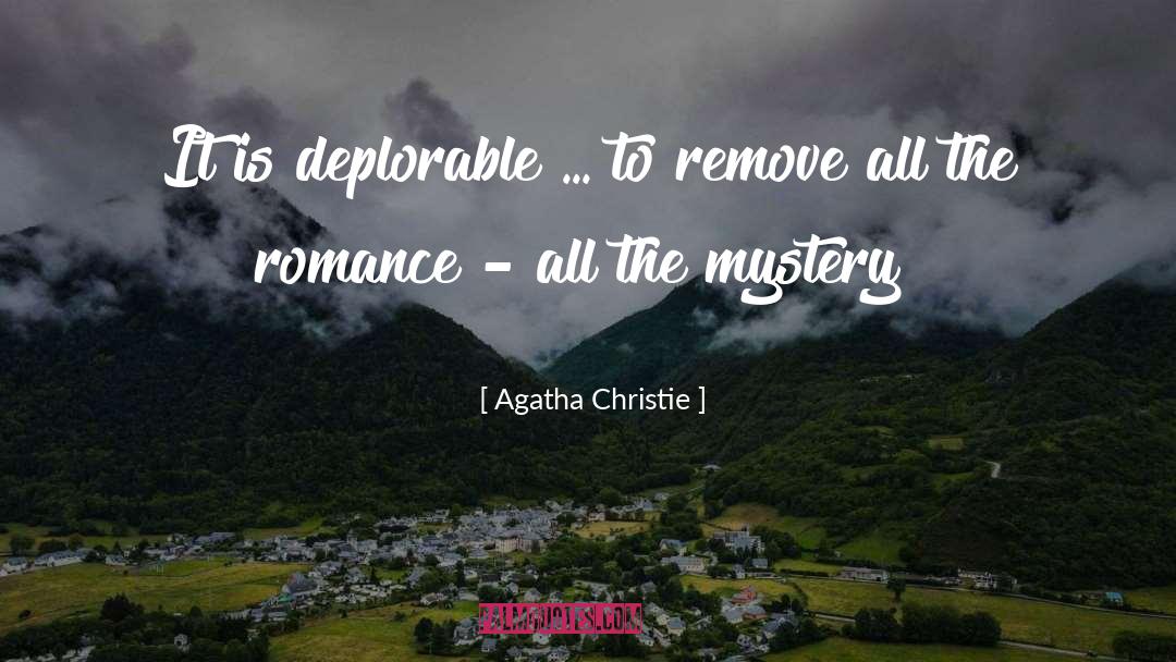 Romantic Montana Mystery quotes by Agatha Christie