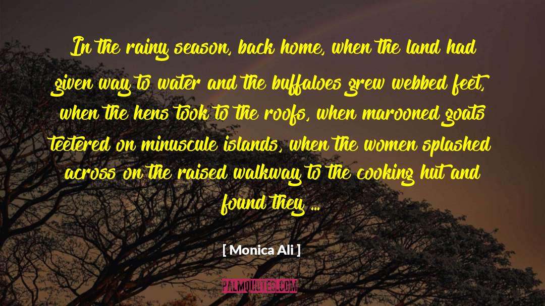 Romantic Rainy Season quotes by Monica Ali