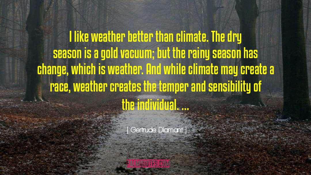 Romantic Rainy Season quotes by Gertrude Diamant