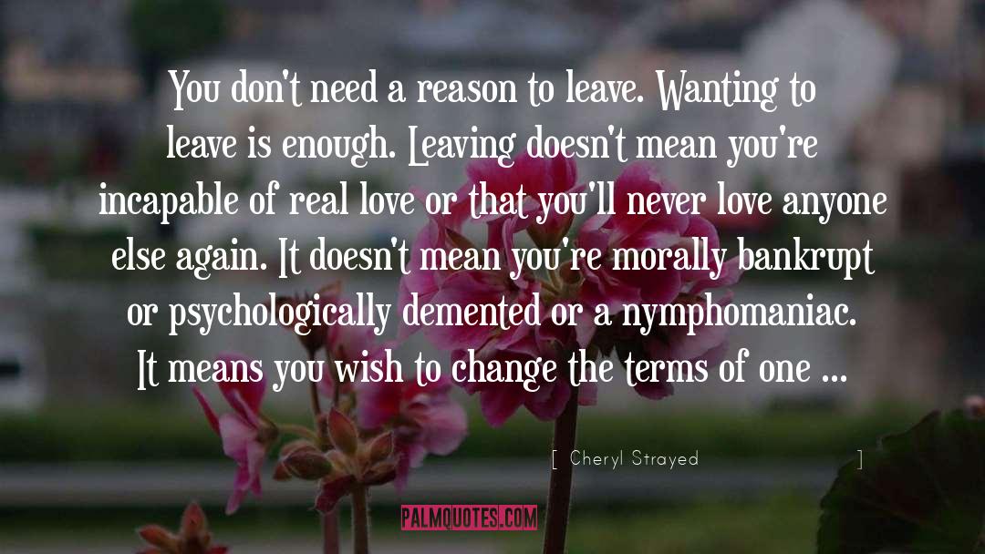Romantic Relationship quotes by Cheryl Strayed