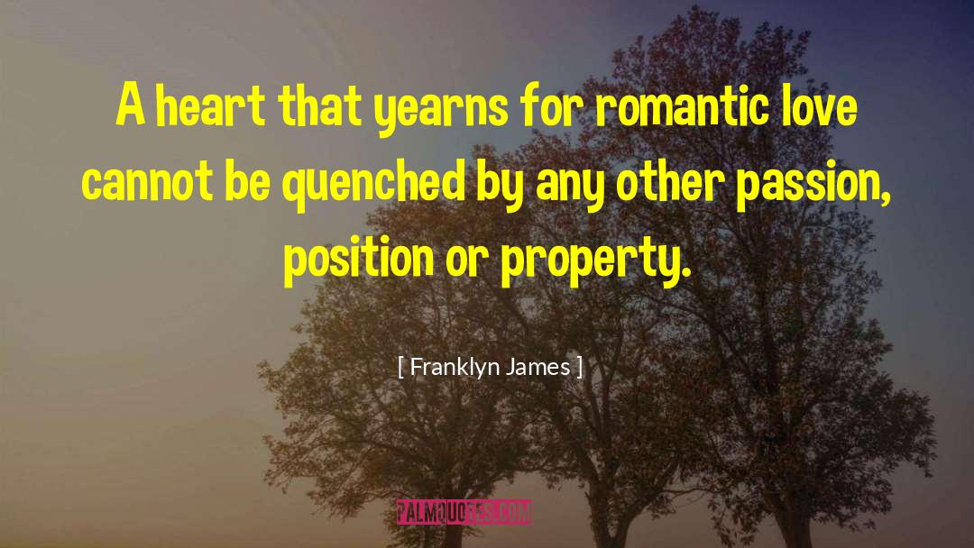 Romantic Scene quotes by Franklyn James