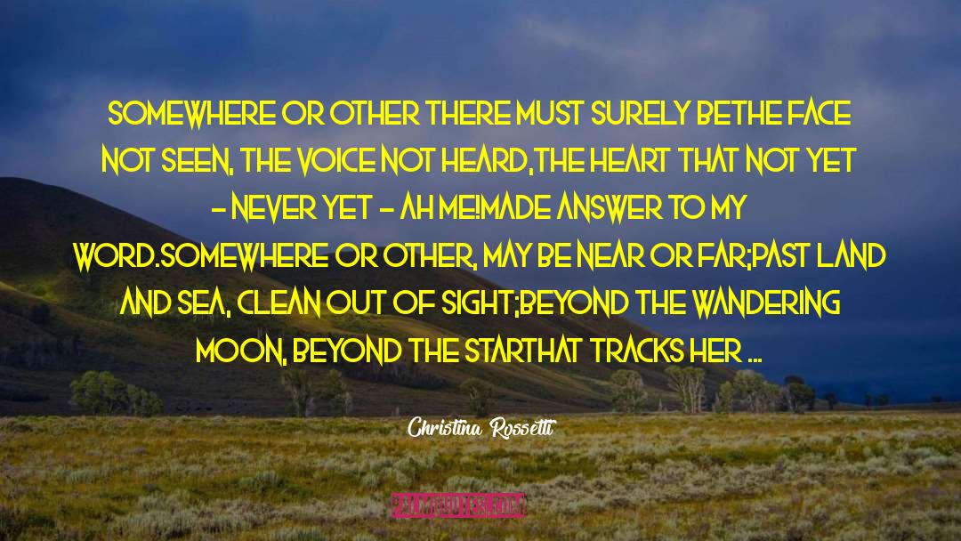 Romantic Star And Moon quotes by Christina Rossetti